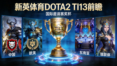 新英体育DOTA2 TI13前瞻：国际邀请赛奖杯与各赛区战队标志性画面