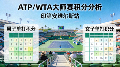 ATP/WTA大师赛积分分析：印第安维尔斯大师赛赛场全景